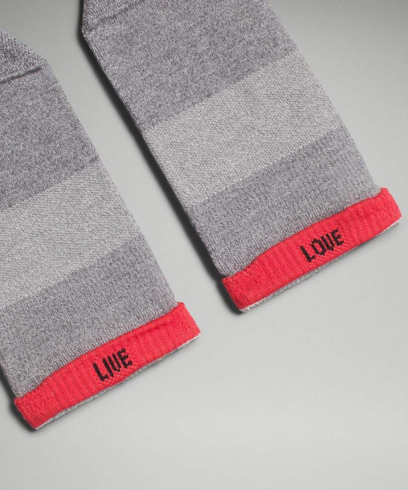 Lululemon Daily Stride Bekvämlighet Low-Ankle 3 Pack Strumpor Herr Vita Grå Svarta Sverige | XBTIHV036