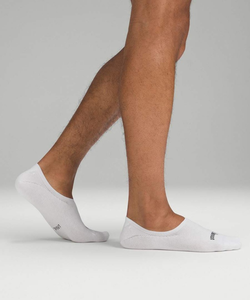 Lululemon Daily Stride Bekvämlighet No-Show 5 Pack Strumpor Herr Vita Sverige | KDTRLH387