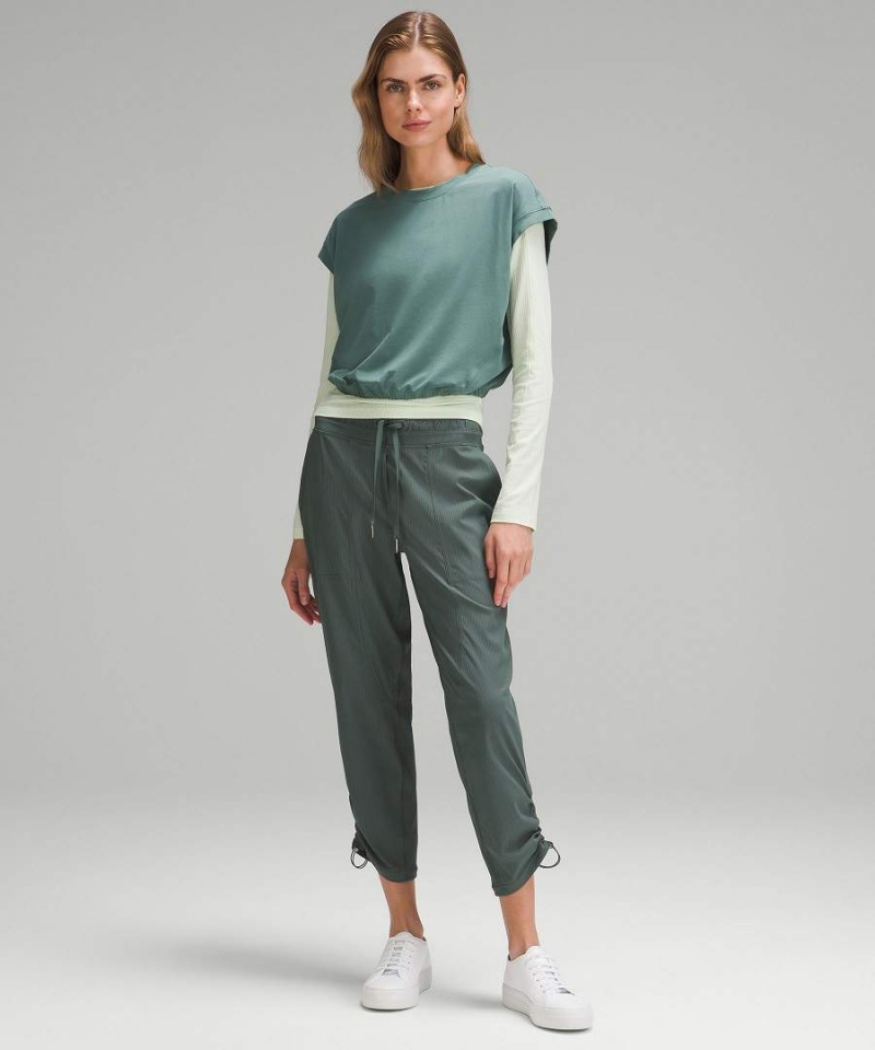 Lululemon Dance Studio Mid-Rise Cropped Byxor Dam Mörkgröna Sverige | DTXANQ820