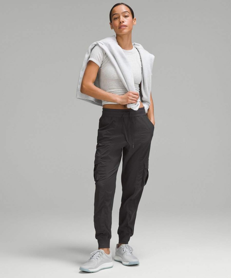 Lululemon Dance Studio Relaxed-Fit Mid-Rise Cargo Joggingbyxor Dam Mörkgrå Sverige | DGRFHL143