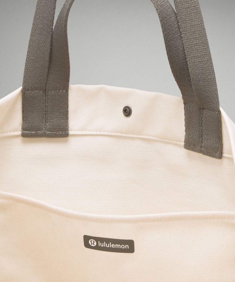Lululemon Double-Handle Canvas 17L Tote Herr Beige Svarta Sverige | PBXFIY051