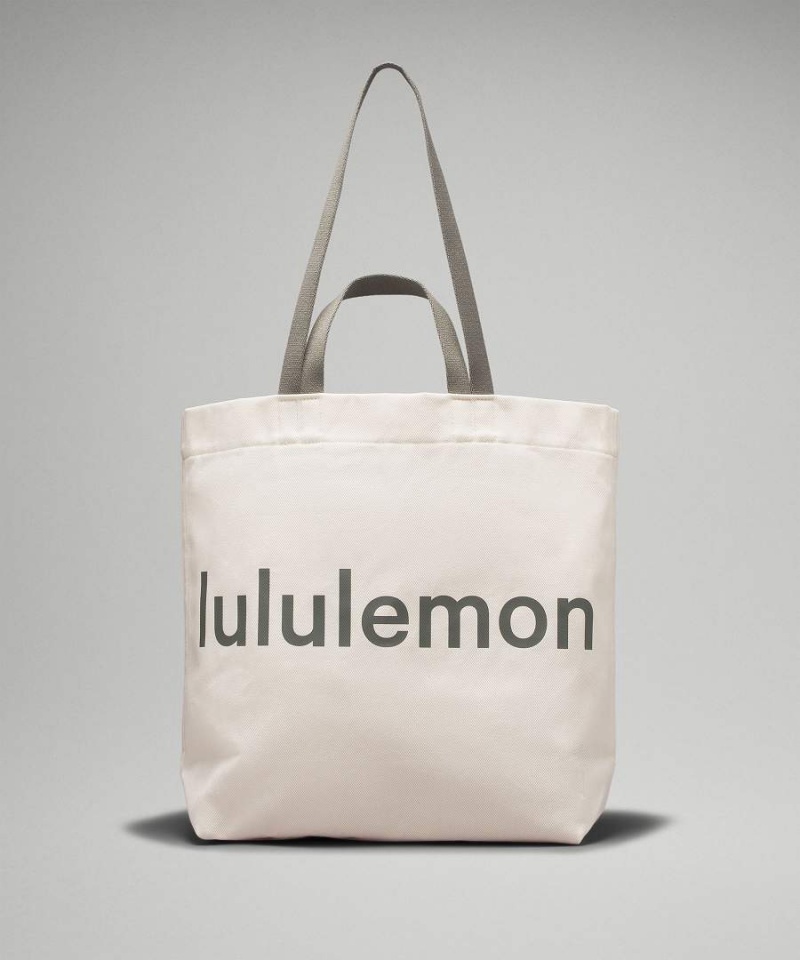 Lululemon Double-Handle Canvas 17L Tote Herr Beige Svarta Sverige | PBXFIY051
