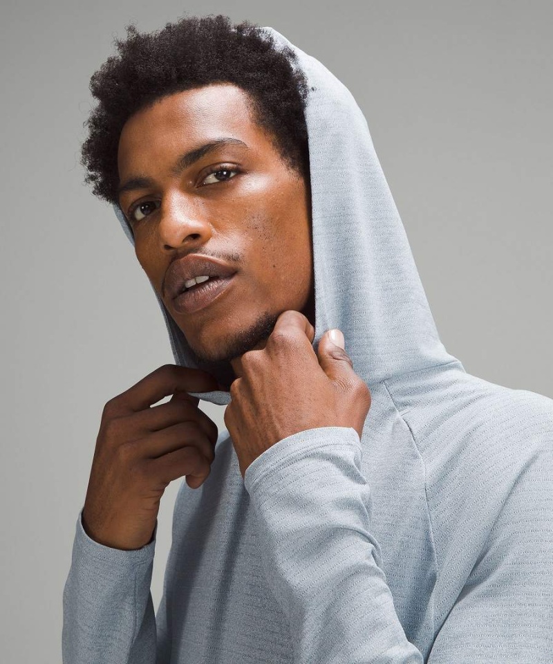Lululemon Drysense Hoodie Herr Blå Sverige | CGIOJD190