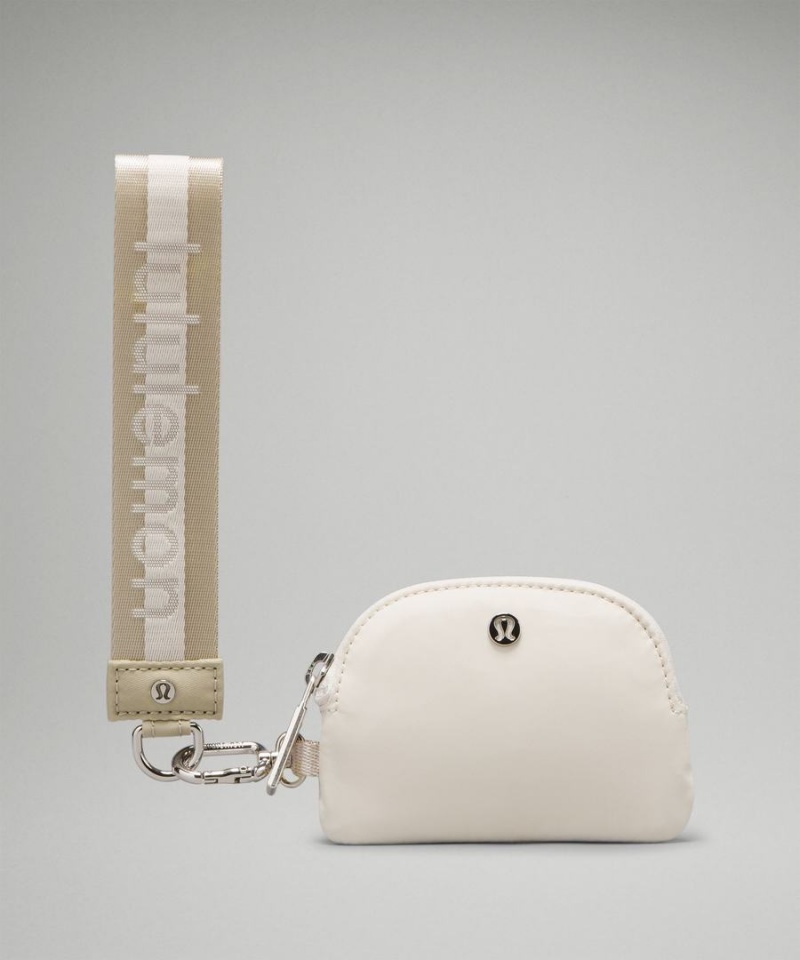Lululemon Dual Pouch Wristlet Dam Beige Vita Vita Sverige | XKQFIW725