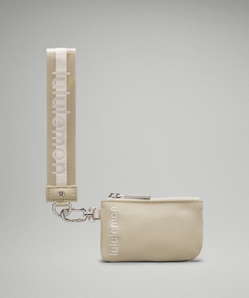Lululemon Dual Pouch Wristlet Dam Beige Vita Vita Sverige | XKQFIW725