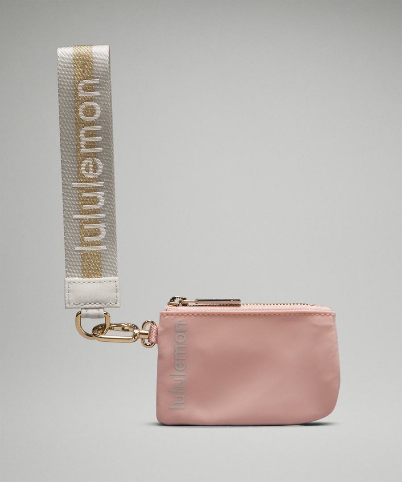 Lululemon Dual Pouch Wristlet Dam Guld Vita Sverige | BHAXIF386
