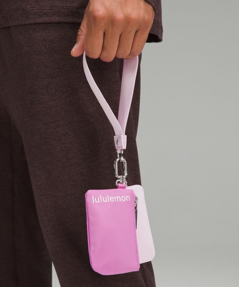 Lululemon Dual Pouch Wristlet Dam Lila Rosa Sverige | GSEKIM568