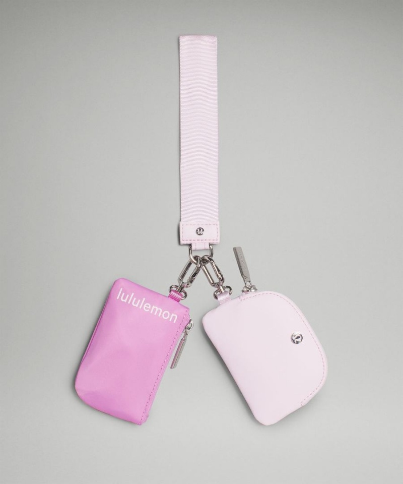 Lululemon Dual Pouch Wristlet Dam Lila Rosa Sverige | GSEKIM568