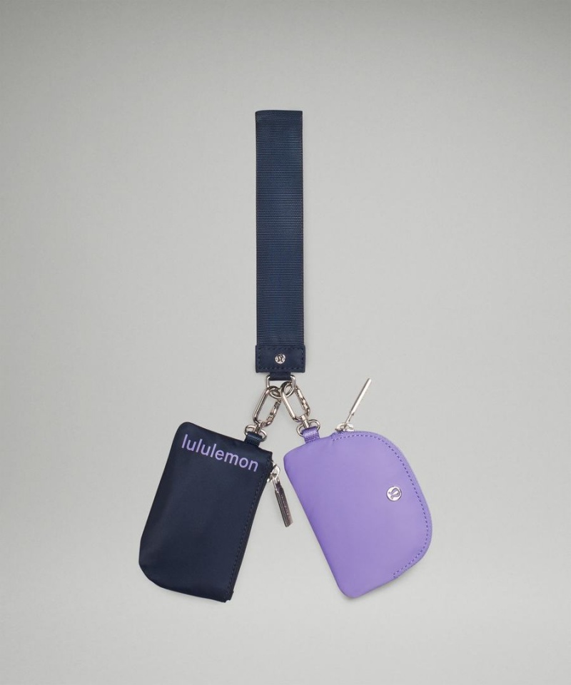Lululemon Dual Pouch Wristlet Dam Marinblå Mörklavendel Sverige | XAIHPV794