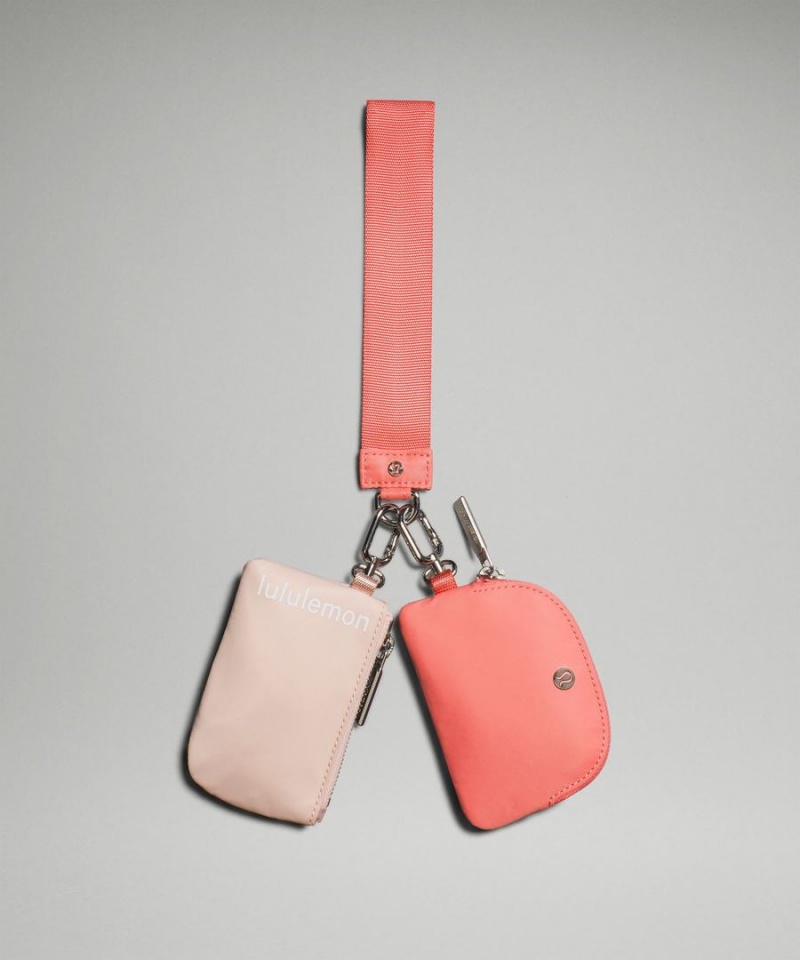 Lululemon Dual Pouch Wristlet Dam Rosa Vita Grädde Vita Sverige | DMNSQJ745