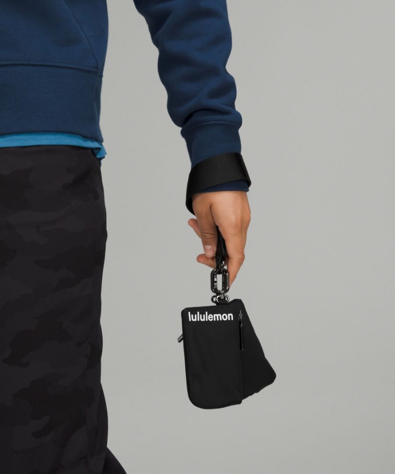 Lululemon Dual Pouch Wristlet Dam Svarta Sverige | GPWUDS048