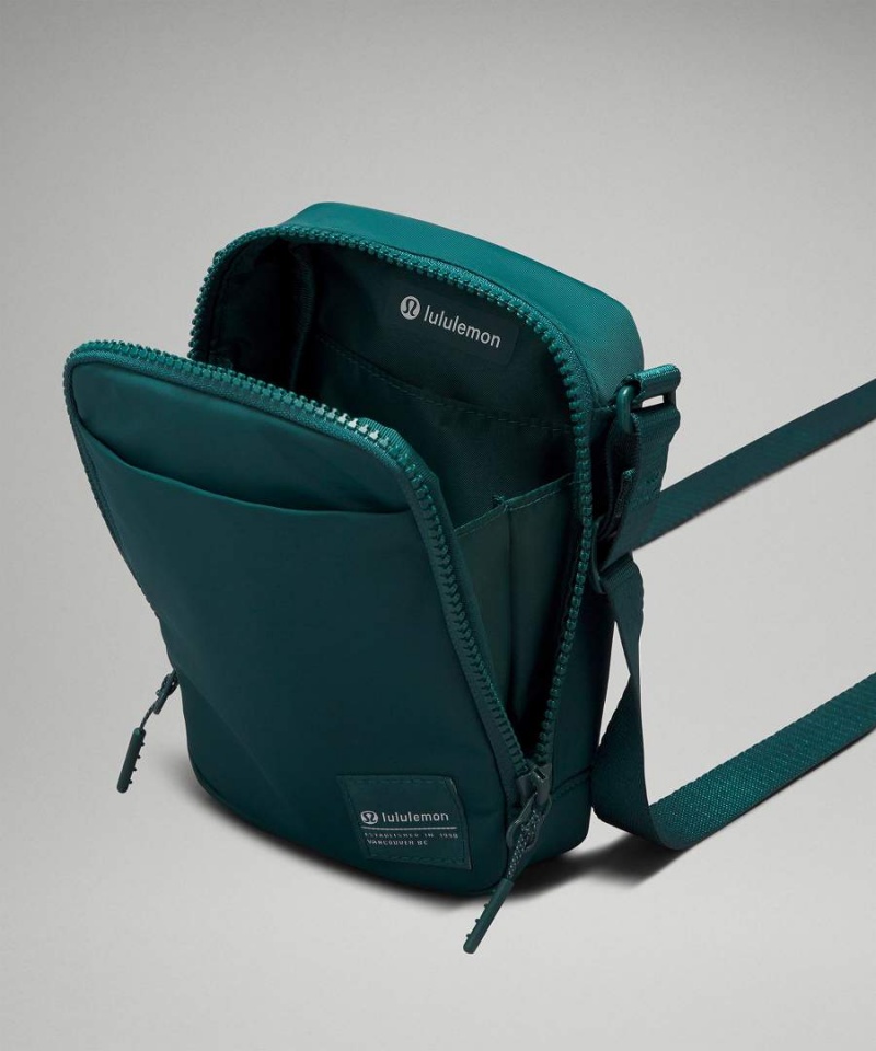 Lululemon Easy Access 1.5L Crossbody Väska Dam Turkos Vita Sverige | WUODLR690
