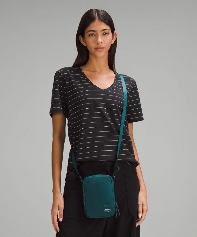 Lululemon Easy Access 1.5L Crossbody Väska Dam Turkos Vita Sverige | WUODLR690