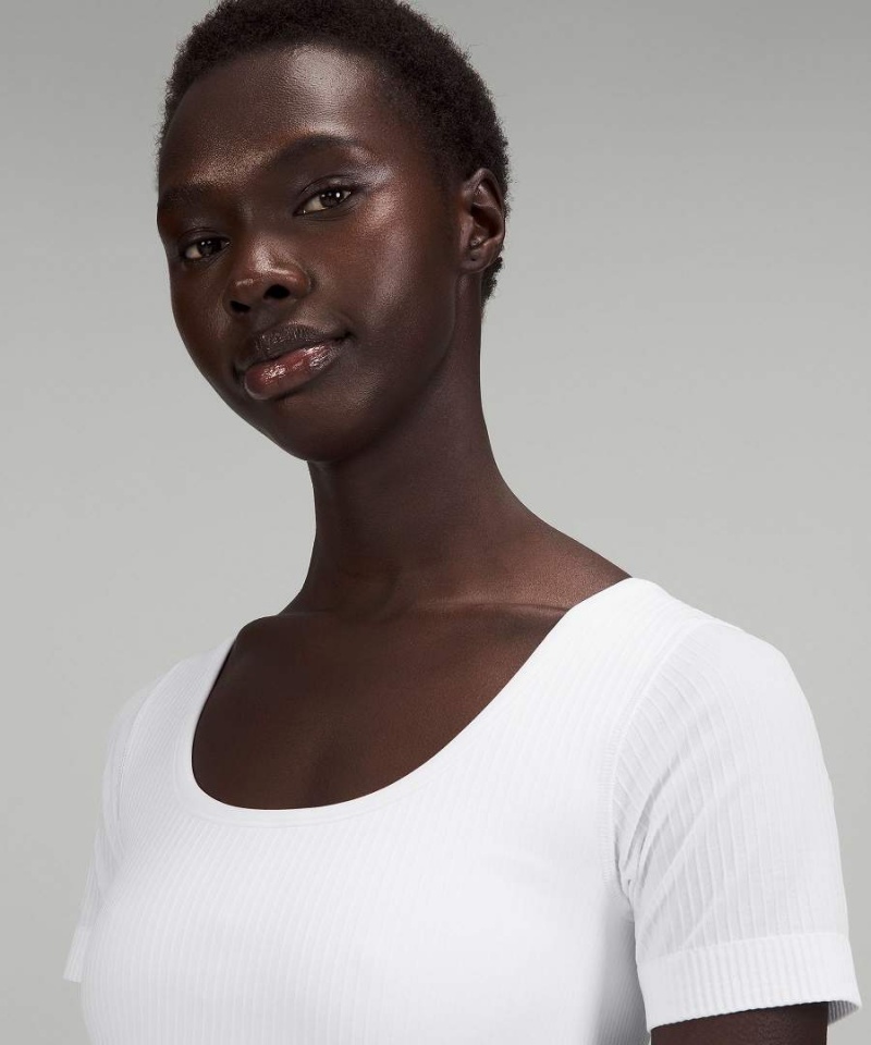Lululemon Ebb to Street Korta-Sleeve T-shirt Dam Vita Sverige | NPSWQH073