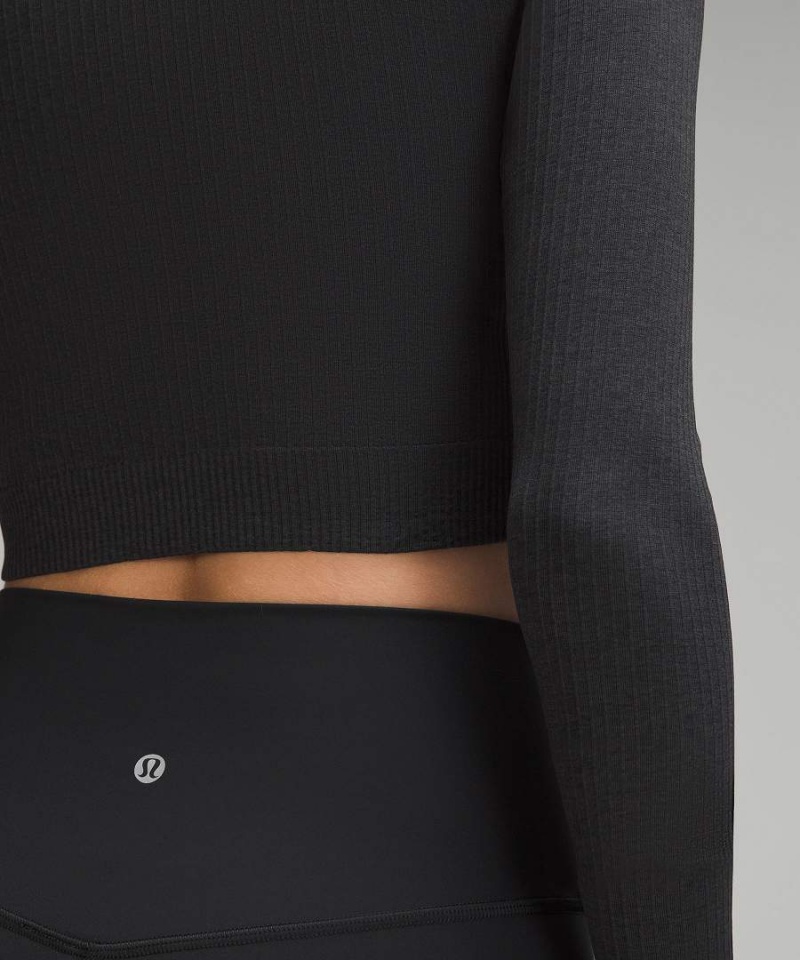 Lululemon Ebb to Street Långärmad Tröja Dam Svarta Sverige | UWNOSA647