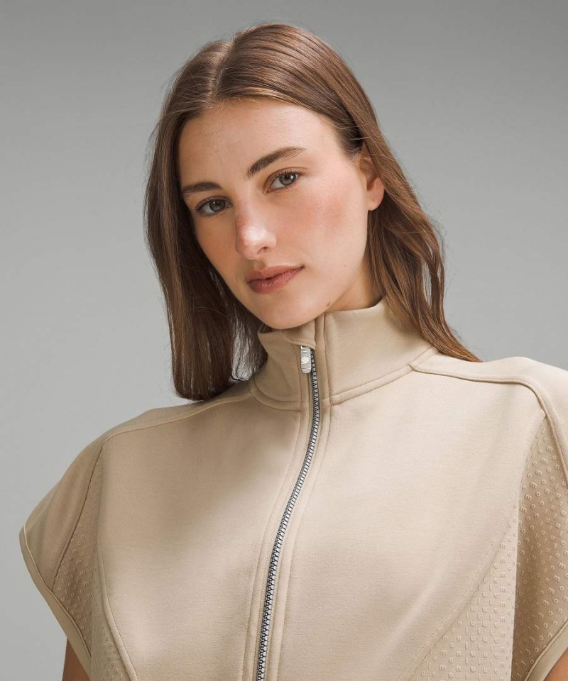 Lululemon Embossed Panel Full Zip Tröjor Dam Khaki Sverige | EZUPVO269