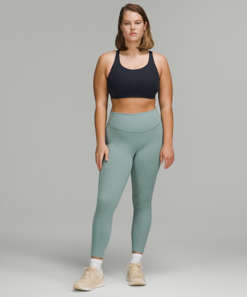 Lululemon Energy Bra High Support, B–DDD Cups Sport BH Dam Marinblå Sverige | HWRBFP361