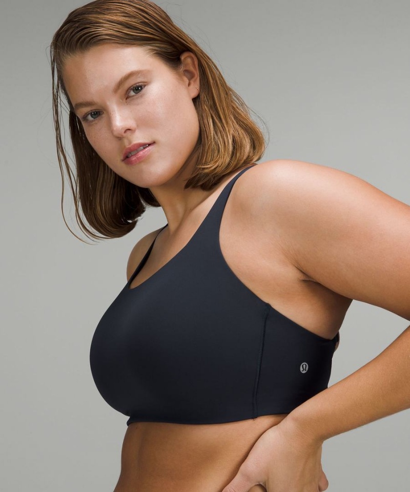 Lululemon Energy Bra High Support, B–DDD Cups Sport BH Dam Marinblå Sverige | HWRBFP361