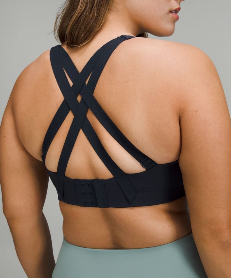 Lululemon Energy Bra High Support, B–DDD Cups Sport BH Dam Marinblå Sverige | HWRBFP361