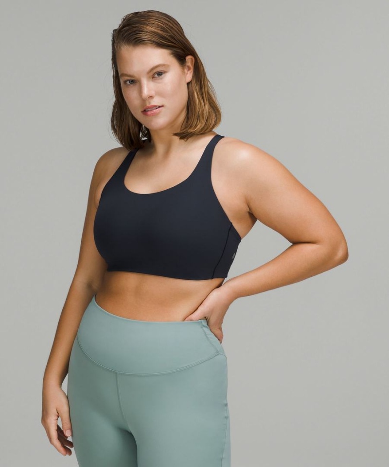 Lululemon Energy Bra High Support, B–DDD Cups Sport BH Dam Marinblå Sverige | HWRBFP361