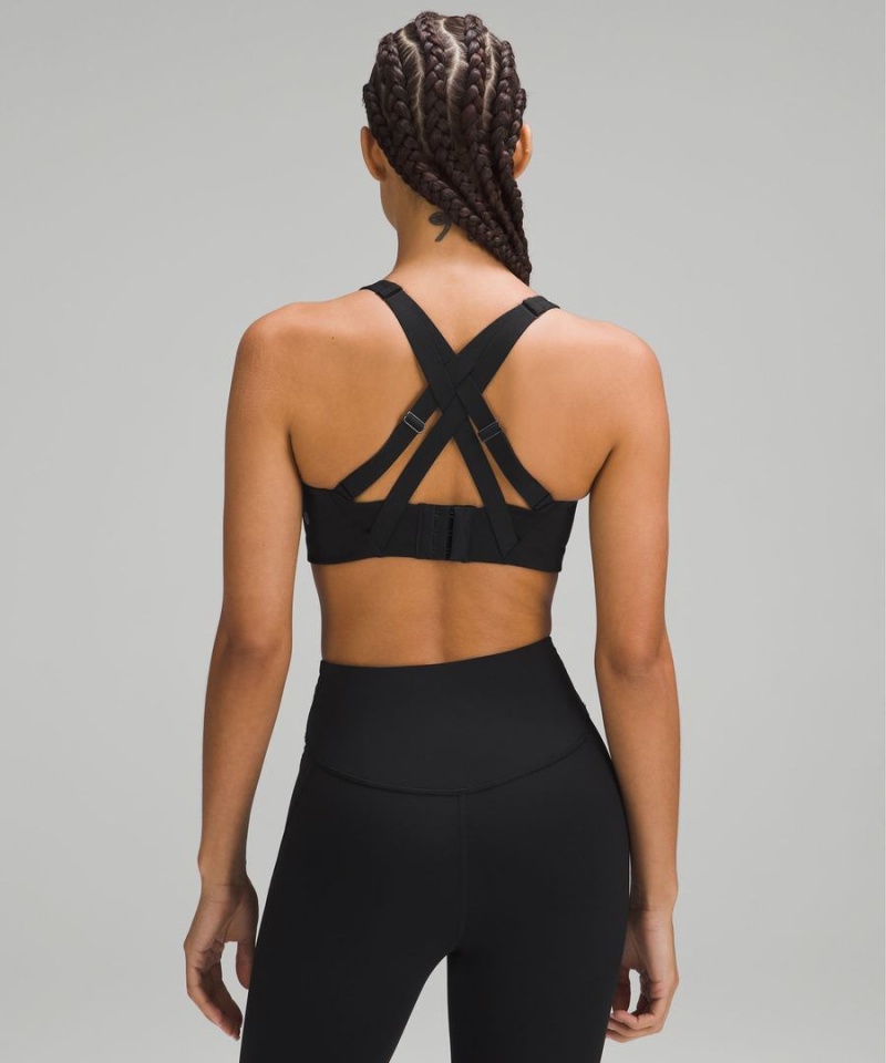 Lululemon Energy Bra High Support, B–DDD Cups Sport BH Dam Svarta Sverige | UVRNKJ389