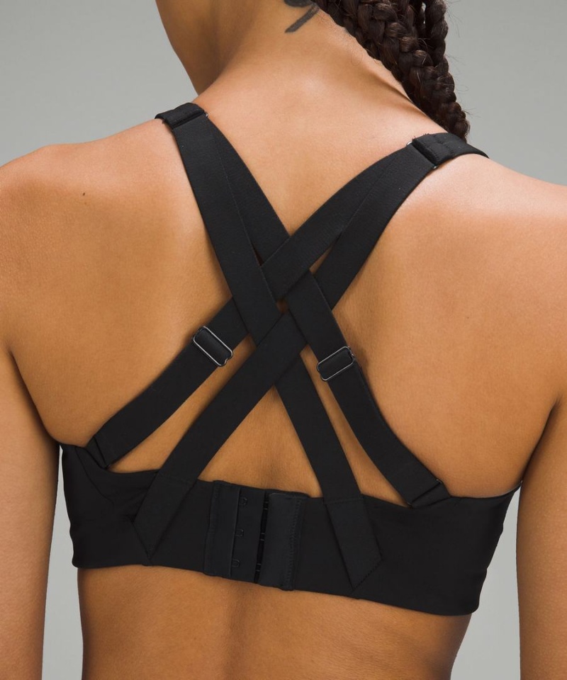 Lululemon Energy Bra High Support, B–DDD Cups Sport BH Dam Svarta Sverige | UVRNKJ389