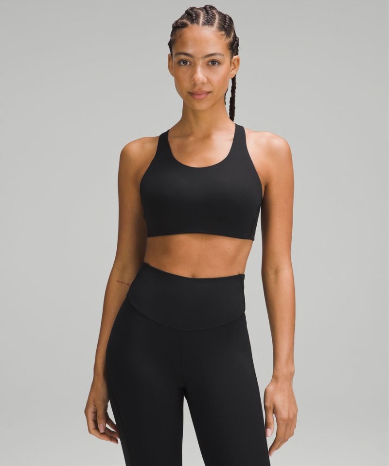 Lululemon Energy Bra High Support, B–DDD Cups Sport BH Dam Svarta Sverige | UVRNKJ389