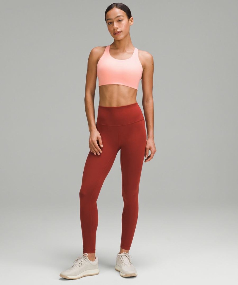 Lululemon Energy Bra High Support, B–DDD Cups Sport BH Dam Rosa Sverige | GCVFLB863