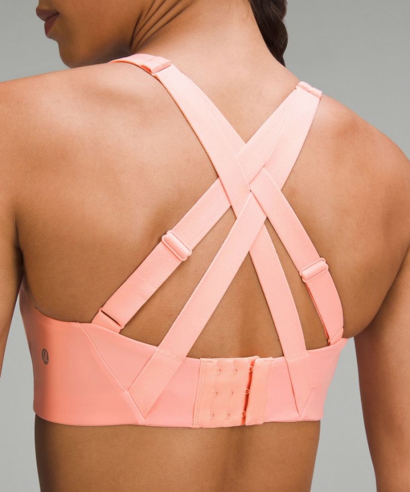 Lululemon Energy Bra High Support, B–DDD Cups Sport BH Dam Rosa Sverige | GCVFLB863