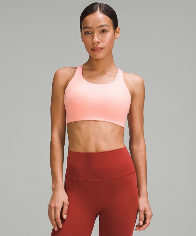 Lululemon Energy Bra High Support, B–DDD Cups Sport BH Dam Rosa Sverige | GCVFLB863