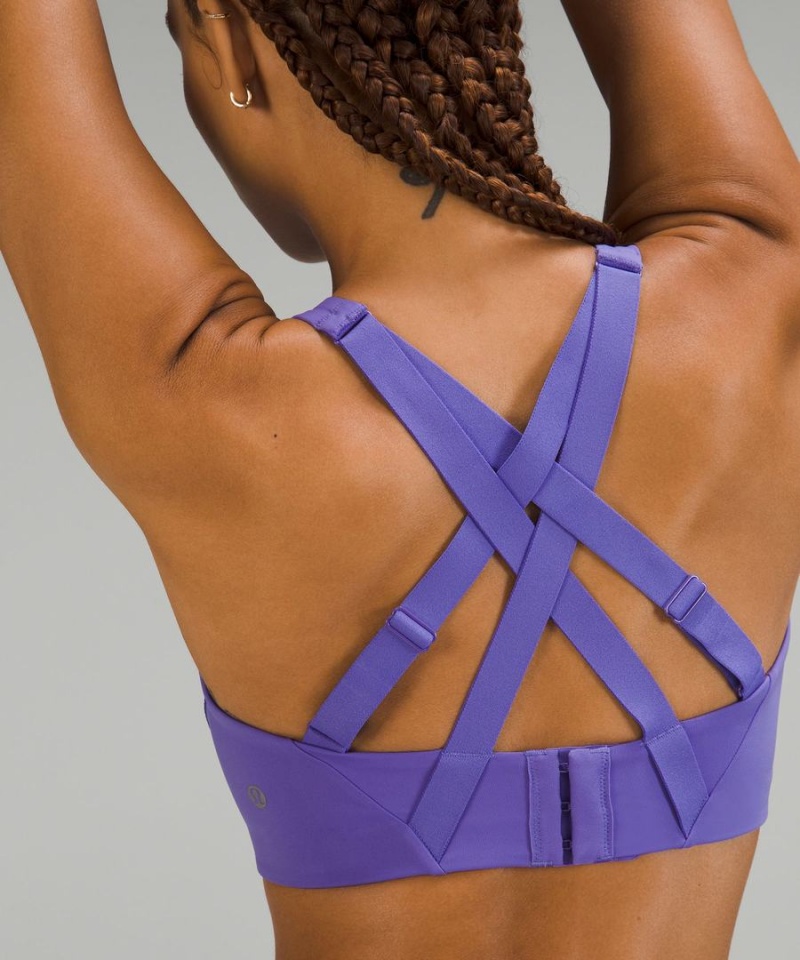 Lululemon Energy Bra High Support, B–DDD Cups Sport BH Dam Indigo Sverige | JXWQBD120