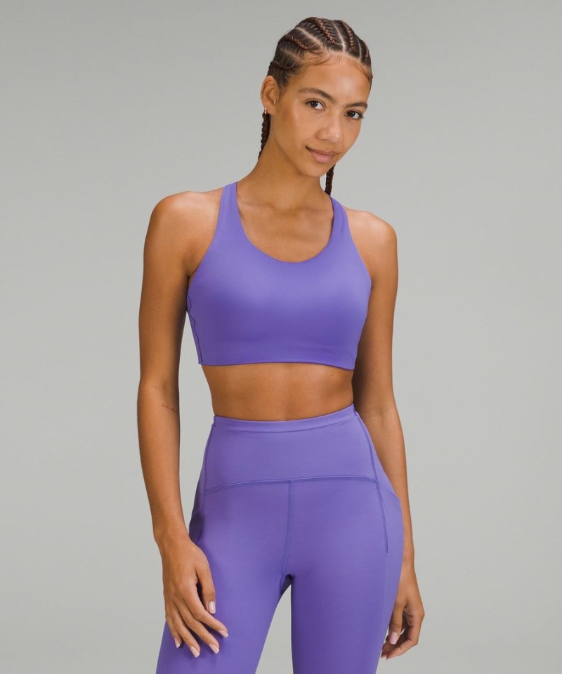 Lululemon Energy Bra High Support, B–DDD Cups Sport BH Dam Indigo Sverige | JXWQBD120