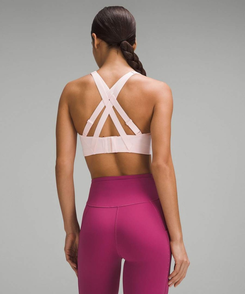 Lululemon Energy Bra High Support, B–DDD Cups Sport BH Dam Ljusröda Sverige | VSWKBG490