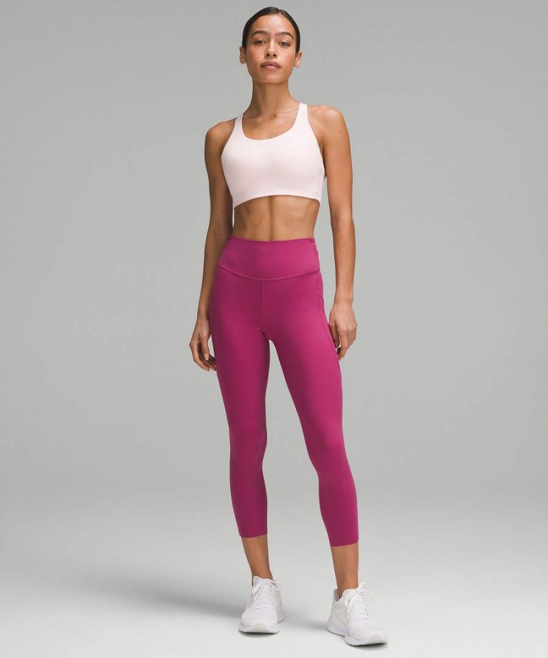 Lululemon Energy Bra High Support, B–DDD Cups Sport BH Dam Ljusröda Sverige | VSWKBG490