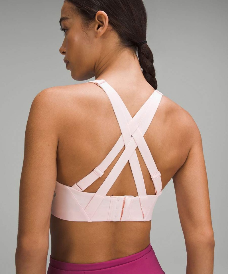 Lululemon Energy Bra High Support, B–DDD Cups Sport BH Dam Ljusröda Sverige | VSWKBG490