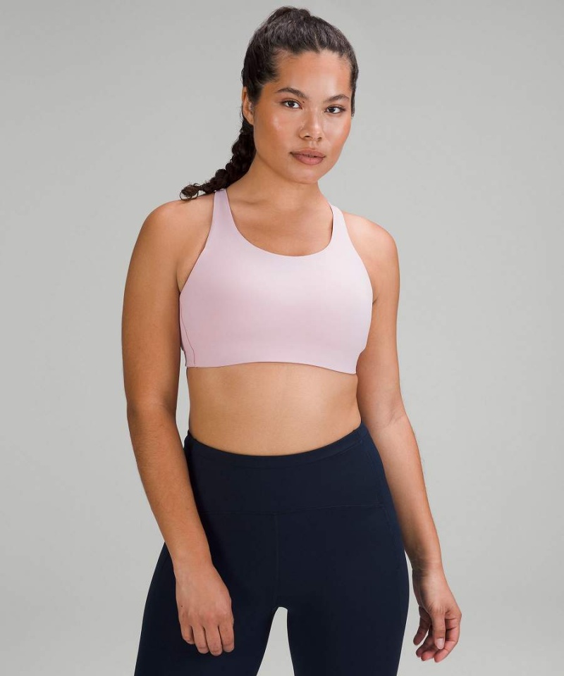 Lululemon Energy Bra High Support, B–DDD Cups Sport BH Dam Rosa Sverige | TRQENZ805