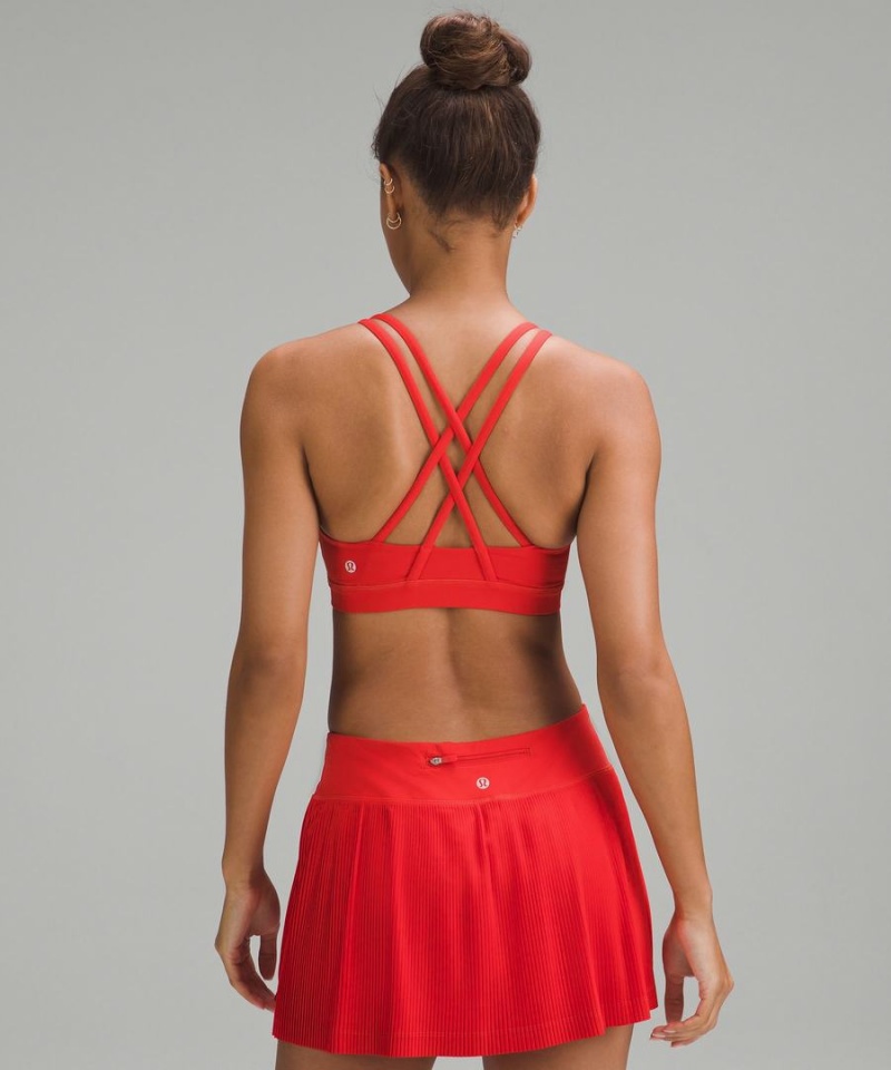 Lululemon Energy Bra Medium Support, B–D Cups Sport BH Dam Röda Sverige | HDWCEM625