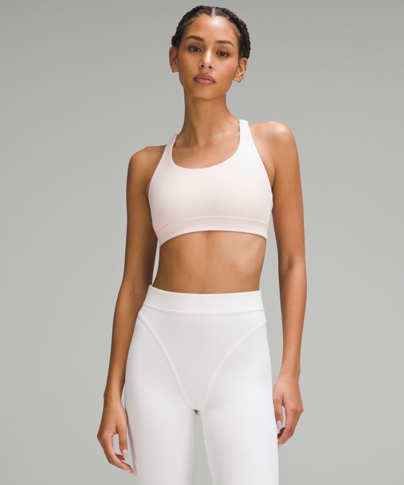 Lululemon Energy Bra Medium Support, B–D Cups Sport BH Dam Ljusröda Sverige | RQGKYM590