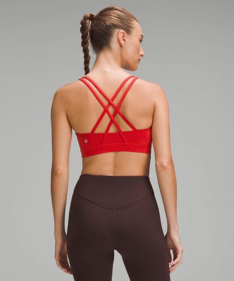 Lululemon Energy Bra Medium Support, B–D Cups Sport BH Dam Röda Sverige | ACBWXE589