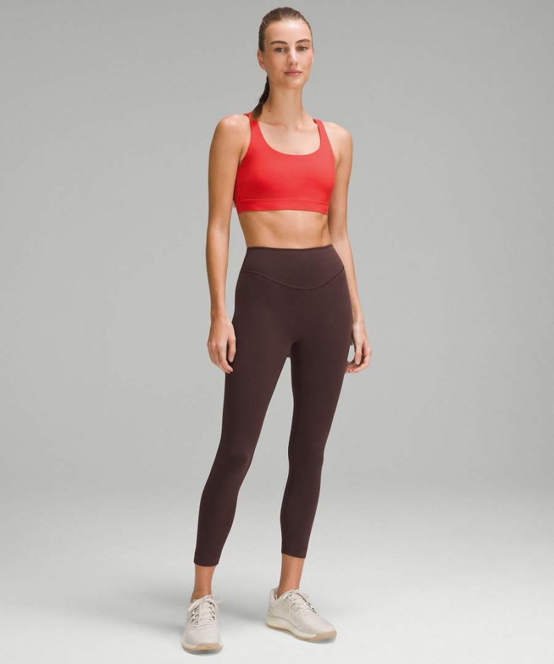Lululemon Energy Bra Medium Support, B–D Cups Sport BH Dam Röda Sverige | ACBWXE589