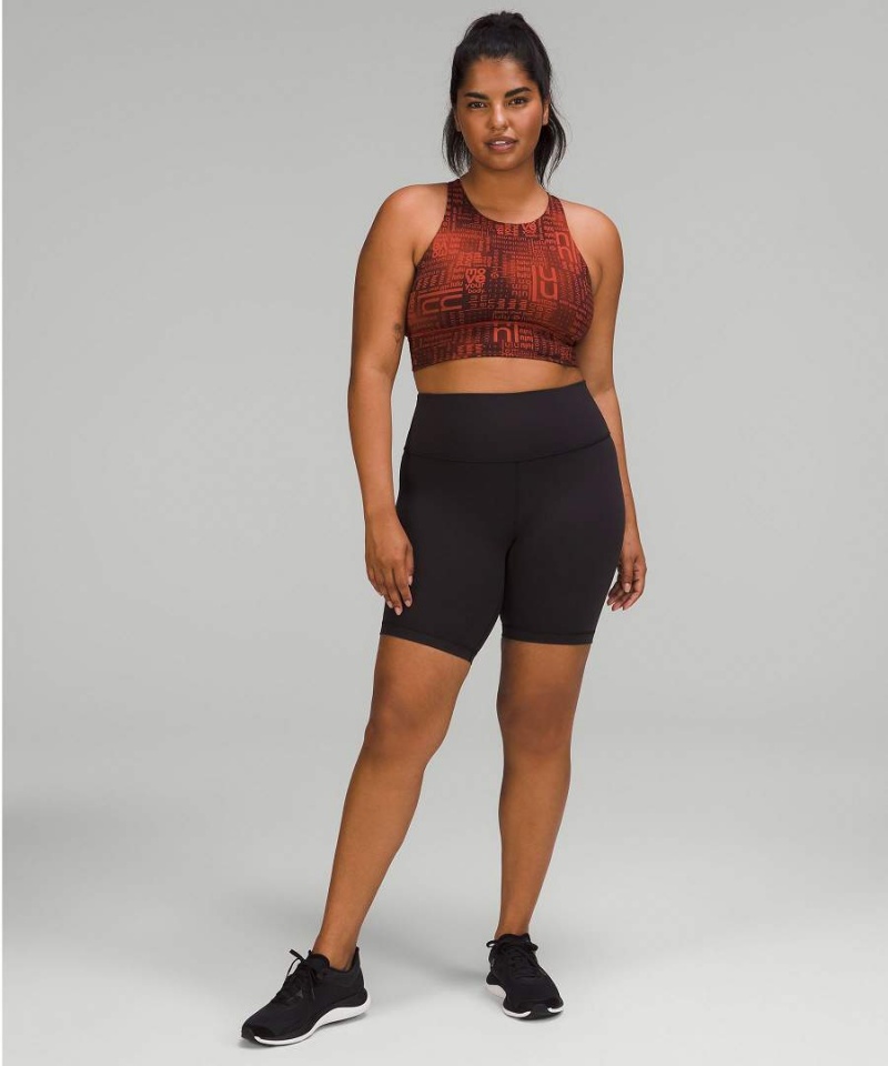 Lululemon Energy High-Neck Longline Bra Medium Support, B–D Cups Sport BH Dam Röda Olika Färger Sverige | LIMDFO150