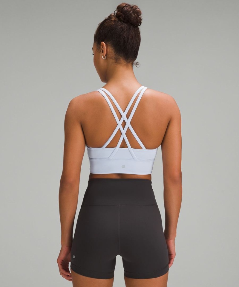 Lululemon Energy Longline Bra Medium Support, B–D Cups Sport BH Dam Vita Sverige | YFTVNE274