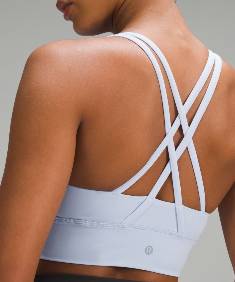 Lululemon Energy Longline Bra Medium Support, B–D Cups Sport BH Dam Vita Sverige | YFTVNE274