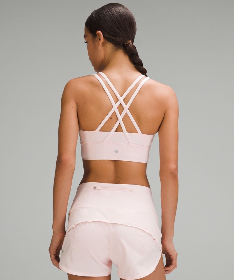 Lululemon Energy Longline Bra Medium Support, B–D Cups Sport BH Dam Ljusröda Sverige | JBCHZI108