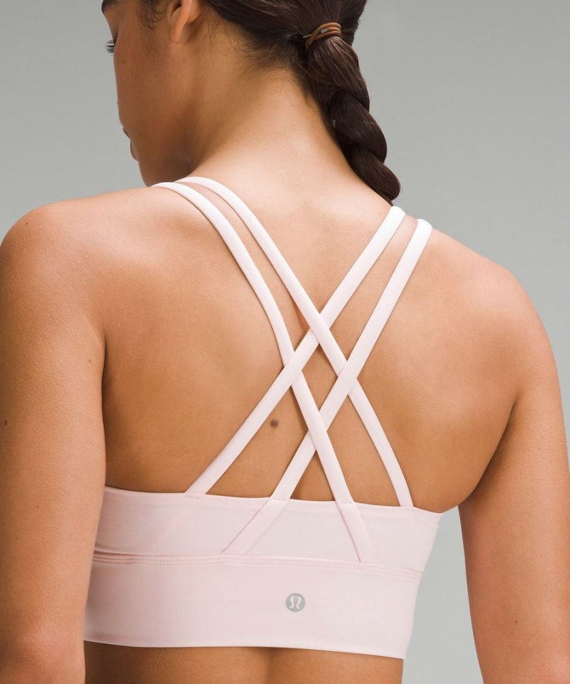 Lululemon Energy Longline Bra Medium Support, B–D Cups Sport BH Dam Ljusröda Sverige | JBCHZI108