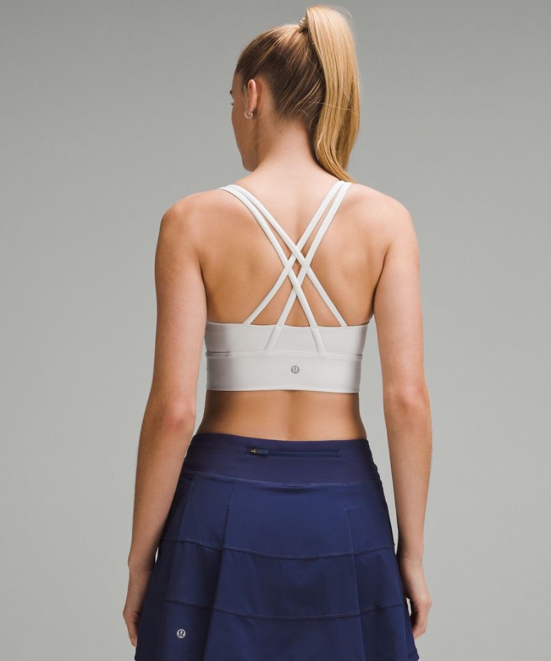Lululemon Energy Longline Bra Medium Support, B–D Cups Sport BH Dam Vita Sverige | TYNZKD780