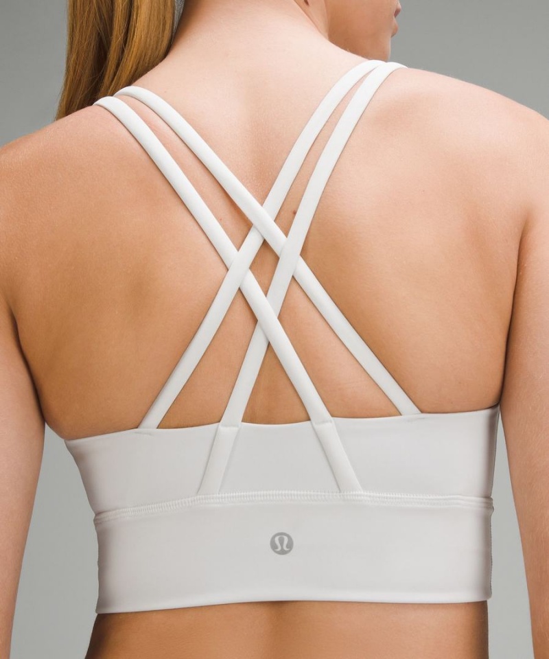 Lululemon Energy Longline Bra Medium Support, B–D Cups Sport BH Dam Vita Sverige | TYNZKD780