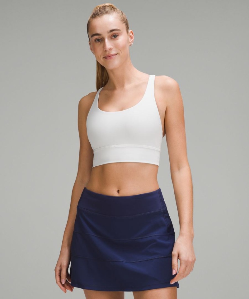 Lululemon Energy Longline Bra Medium Support, B–D Cups Sport BH Dam Vita Sverige | TYNZKD780