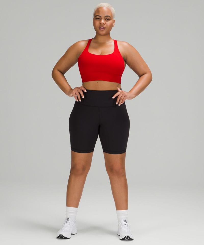 Lululemon Energy Longline Bra Medium Support, B–D Cups Sport BH Dam Mörkröda Sverige | JAIZEK193