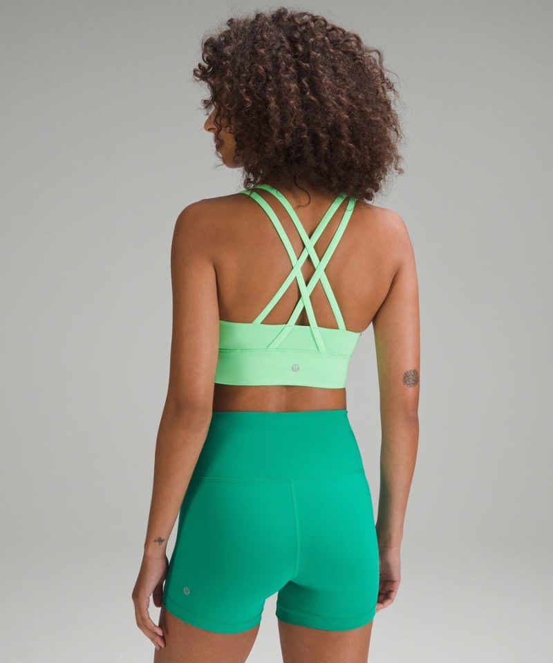Lululemon Energy Longline Bra Medium Support, B–D Cups Sport BH Dam Turkos Sverige | FNEZPY149